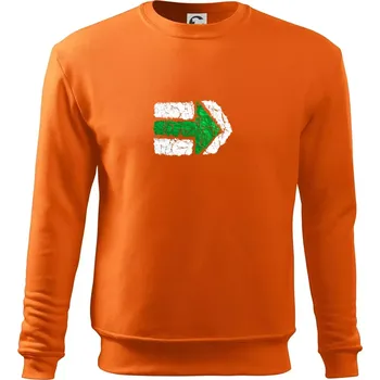 Pánská mikina Párová turistická značka zelená - Mikina Essential pánská - M ( Oranžová )