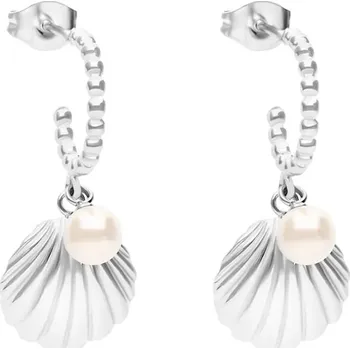 Náušnice Postříbřené náušnice Lilou Venus 254/28/KOL/PEB/SR stříbrná SLV, vel. ONE SIZE