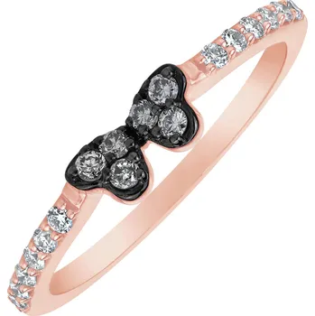 Prsten Prsten s diamanty Double Hearts