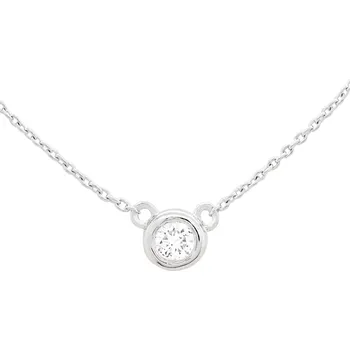Náhrdelník Náhrdelník z bílého zlata s diamantem NC02607