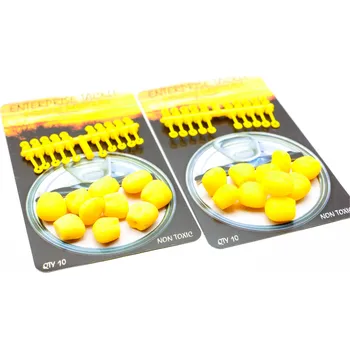 Umělá nástraha Enterprise kukuřice - Měkká plovoucí se zarážkami 10ks