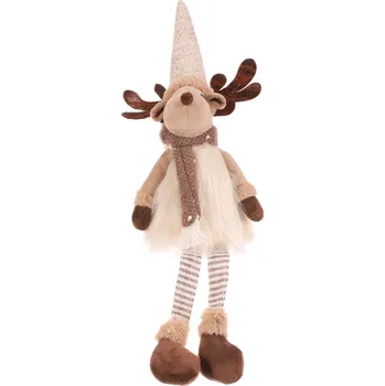 Sob - látková figurka, visící nohy, béžovo-hnědá - ANE9716