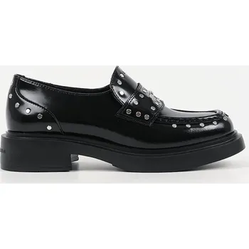 Dámské mokasíny Kožené mokasíny Karl Lagerfeld MACIE dámské, černá barva, na plochém podpatku, KL41213S KL41213S.00S 99X, EUR 39