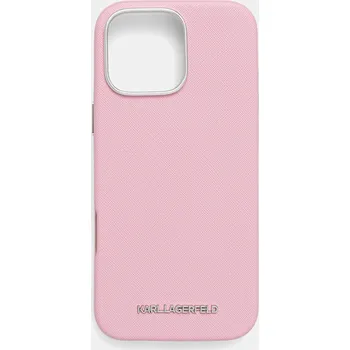 Obal na telefon Karl Lagerfeld iPhone 16 Pro Max KLHMP16XPSAFWMCP růžová 30X, vel. ONE SIZE