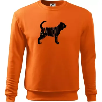 Pánská mikina Bloodhound nápis v těle - Mikina Essential pánská - S ( Oranžová )