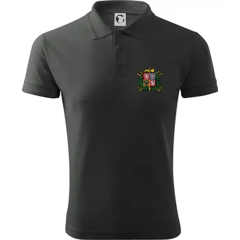 Pánská košile Sbor dobrovolných hasičů - znak bez nápisu - Polokošile pánská Pique Polo 203 - 5XL ( Tm. břidlice (šedozelená) )