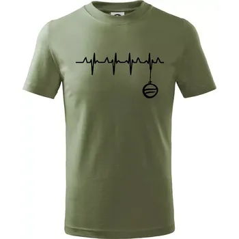 Chlapecké oblečení EKG Vánoční ozdoba - Tričko dětské bavlněné - 98 cm / 2 roky ( Khaki )