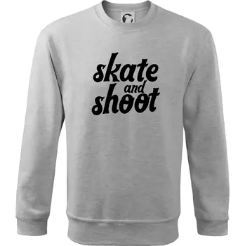 Pánská mikina Biatlon skate and shoot - Mikina Essential pánská - M ( Světlešedý Melír )