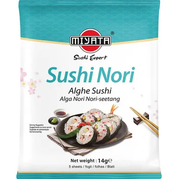 Rýže Miyata Mořské řasy Nori 14g (5 plátků)