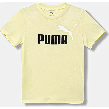 Dětské bavlněné tričko Puma ESS 2 COLOR No.1 Logo Tee 685778 žlutá 10X, vel. 152