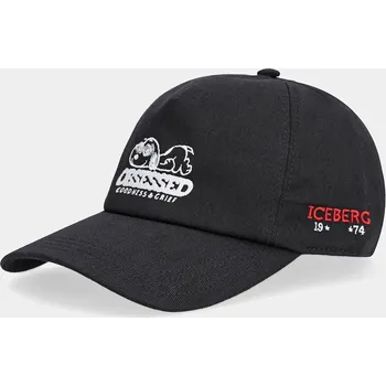Čepice Bavlněná baseballová čepice Iceberg 7105.6967 černá 99X, vel. ONE SIZE