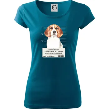 Lump a darebák bígl - Dámské triko Pure - S ( Petrolejová )
