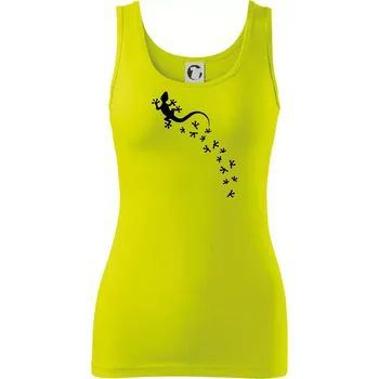 Geocaching Gekoni - Dámské tílko - XS ( Limetková )