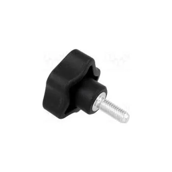 Nábytkové kování Nastavovací kolečko Ø 32mm Vněj.závit M6 16mm H 23mm