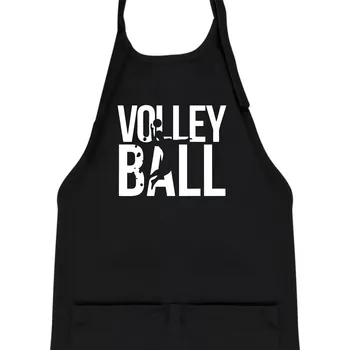 Kuchyňská zástěra Volleyball nápis - Dětská zástěra na vaření - Univerzální velikost ( Černá )