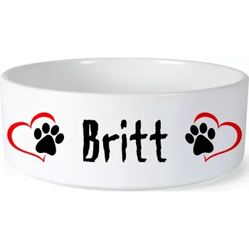 Miska pro psa Miska pro psa se jménem Britt (Keramická miska na krmivo pro psy)