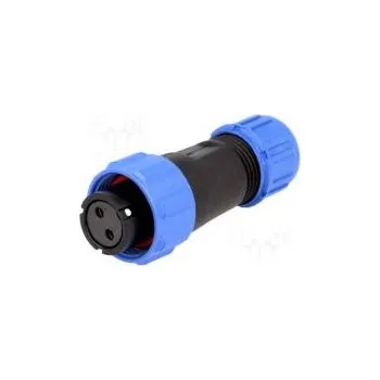 Elektrická zásuvka Zástrčka zásuvka SP13 PIN 2 IP68 4÷6,5mm 13A pájení na kabel