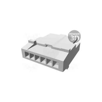 Elektrický konektor Wire-wire plug male EI 2.5mm PIN 6 w/o contacts for cable