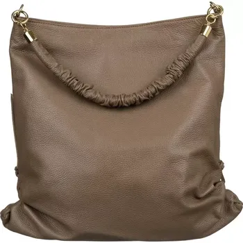 Kabelka Kožená velká kabelka Peterson PTN011S (Prostorná dámská městská kabelka v béžovém provedení, přírodní kůže)