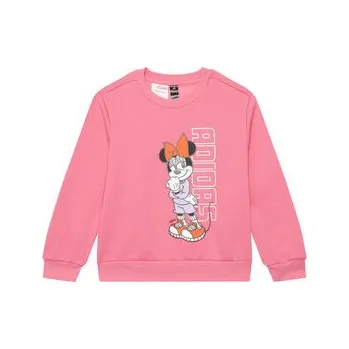 Dámské legíny adidas Souprava mikina a legíny Disney Minnie Mouse JL9201 Růžová Regular Fit 6_7Y