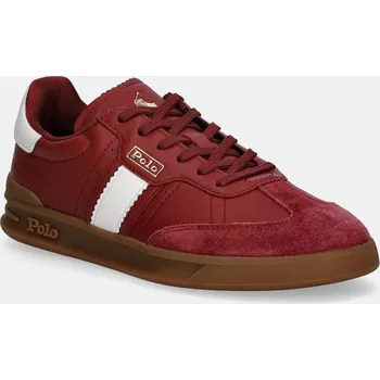 Dámské tenisky Kožené tenisky Polo Ralph Lauren Htr Aera dámské, červená barva, 804956688005 804956688005.600 33X, EUR 39