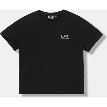 Dětské tričko EA7 Emporio Armani černá barva, 7G000137 AF10373 7G000137.AF10373 99X, vel. 154