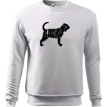 Pánská mikina Bloodhound nápis v těle - Mikina Essential pánská - 2XL ( Bílá )