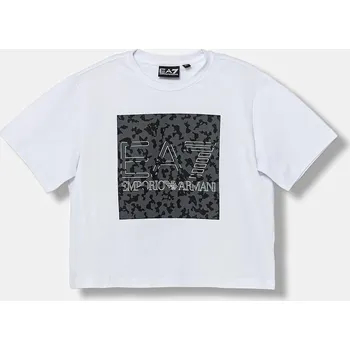 Chlapecké tričko Dětské tričko EA7 Emporio Armani 7G000112.AF14883 bílá 00X, vel. 142