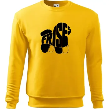 Pánská mikina Bišonek - fries nápis v těle - Mikina Essential pánská - S ( Žlutá )