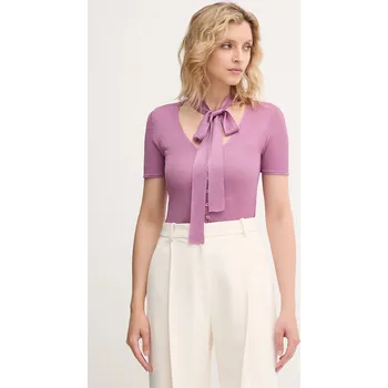 Dámské oblečení Svetr MAX&Co. 2526346011200 fialová 40X, vel. XL