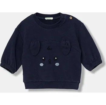 Kojenecká mikina United Colors of Benetton 3MDSA1061.W.seasonal námořnická modř 59X, vel. 68