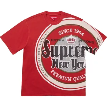Pánské tričko Supreme Lager S/S Top / Red Barva: Červená, Velikost: XL