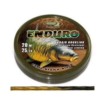 Rybářská šňůra Katran měkká návazcová šňůrka Braided hook links ENDURO 20m Příchutě: 25 lb