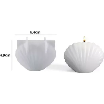 Koupelová kosmetika Silikonová forma na mýdlo a svíčky - Mušle malá