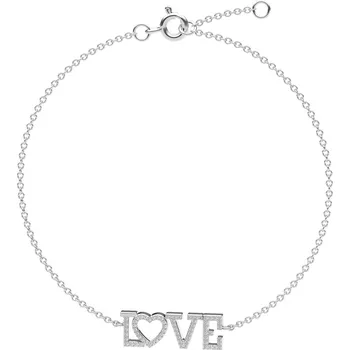 Náramek Náramek s diamanty Love