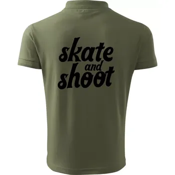 Pánská košile Biatlon skate and shoot - Polokošile pánská Pique Polo 203 - 3XL ( Khaki )