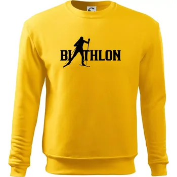 Pánská mikina Biathlon nápis - Mikina Essential pánská - XL ( Žlutá )