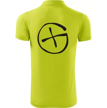 Pánská košile Geocachka - Polokošile Victory sportovní (dresovina) - XL ( Limetková )