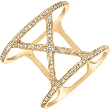 Prsten Prsten s diamanty Silent Hymn