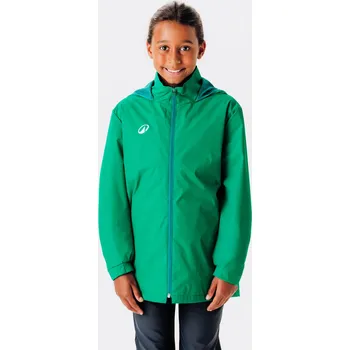Chlapecká bunda KIPSTA Dětská fotbalová nepromokavá bunda Viralto Club 12 LET ZELENÁ