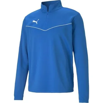Pánská mikina Pánská mikina se zipem Puma TEAMRISE 1/4 ZIP TOP 3XL Modrá, Bílá