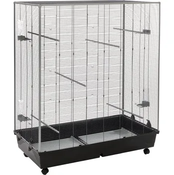TIAKI ptačí klec 120 120x59x132cm Šedá