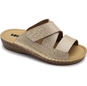 Dámská zdravotní obuv Leon V264 Dámská kožená obuv - Zlatá Velikost: 41