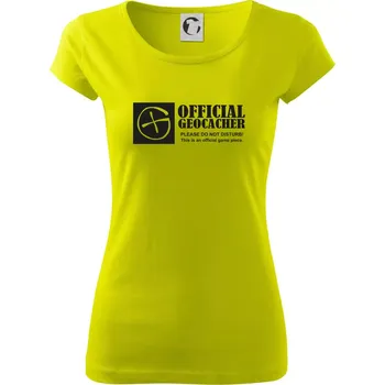 Official geocacher - Dámské triko Pure - XL ( Limetková )