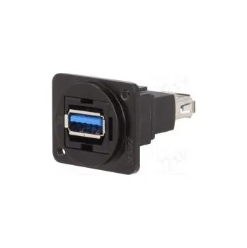 Elektrická zásuvka Spojka USB A zásuvka,z obou stran FT V USB 3.0 kov 19x24mm