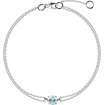 Náramek Náramek 14kt bílé zlato s akvamarínem Roneme