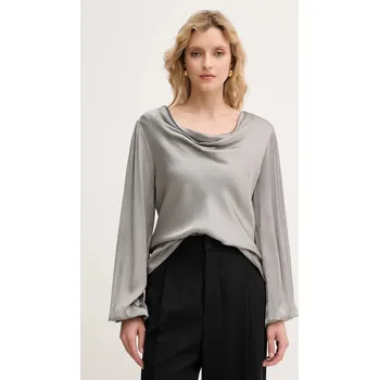 Dámská halenka Halenka Fracomina dámská, šedá barva, hladká, FS25WT1004W45101 90X, vel. S