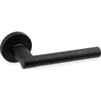 Dveřní kování COBRA BLOCCA-R kolekce UNICO Provedení: BEZ SP. ROZET, Povrch: Černá