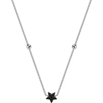 Náhrdelník Náhrdelník s černými a bílými diamanty Star Waterfall