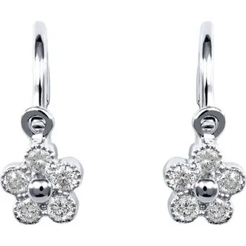 Náušnice Dětské náušnice s diamanty Diamond Flower